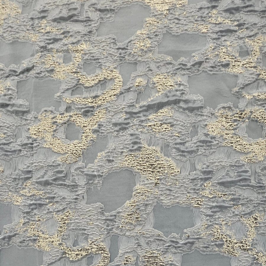 MHC WORLD BROCADE FABRIC Grey Brocade Fabric 150cm