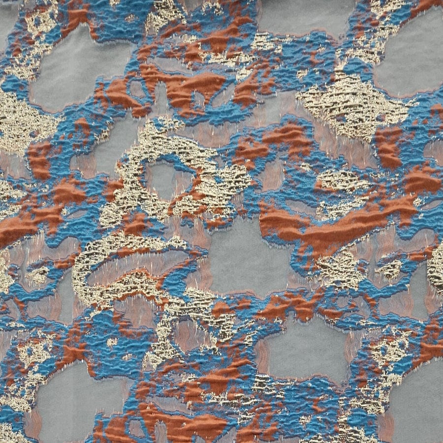 MHC WORLD BROCADE FABRIC Rust Brocade Fabric 150cm