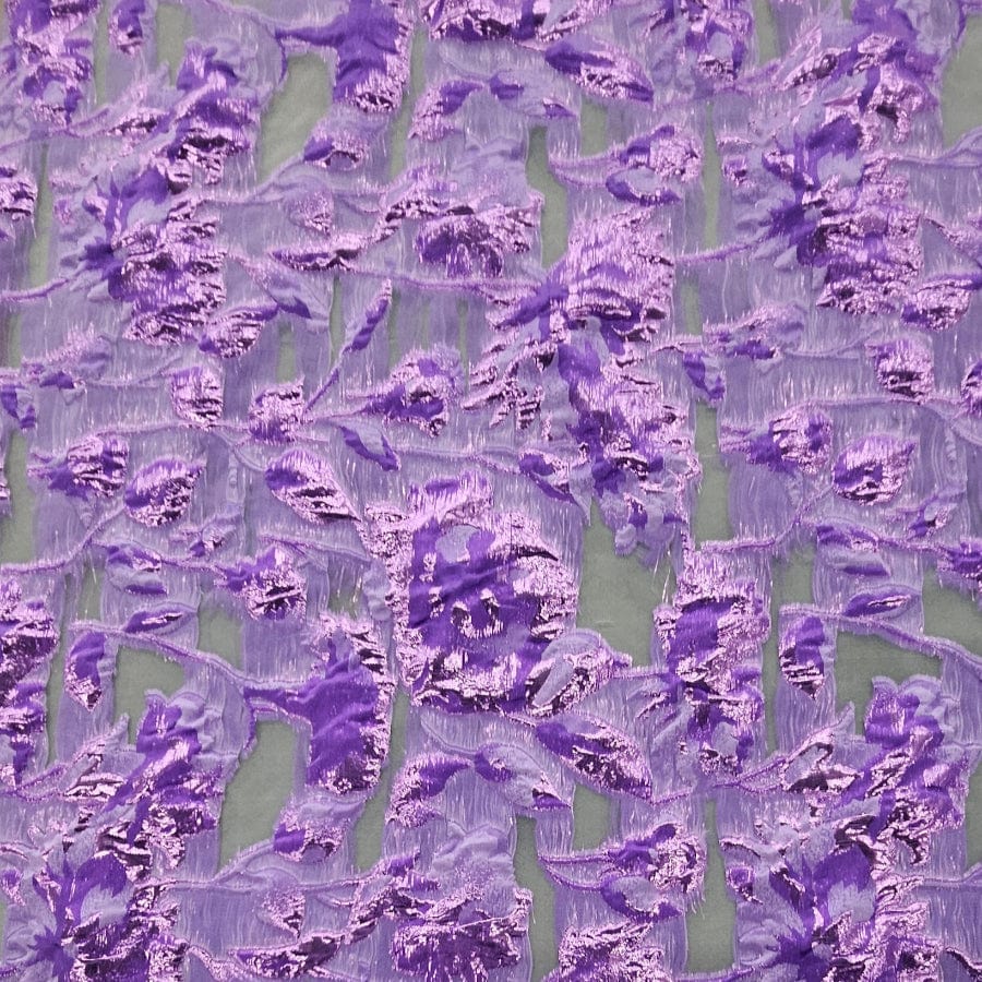 MHC WORLD BROCADE Purple Brocade Fabric 150cm