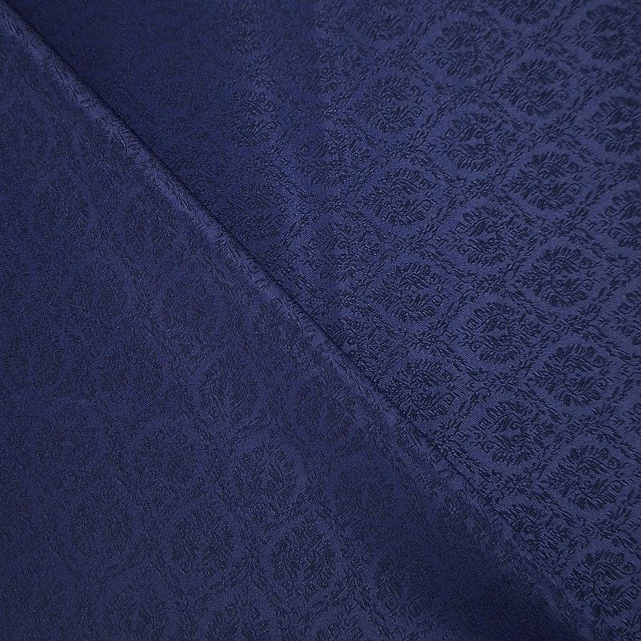 MHC WORLD Brocade Suiting 150cm Navy Brocade Suiting 150cm