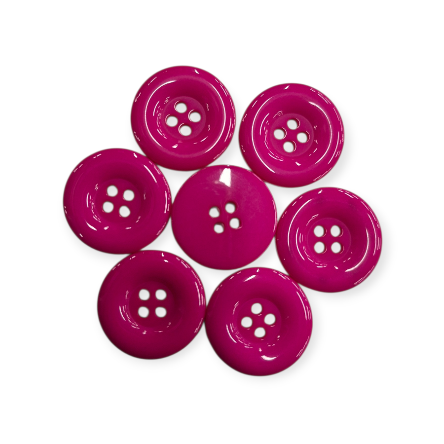 MHC WORLD Buttons 4 Holes 2.5cm / Cerise Buttons 4 Holes