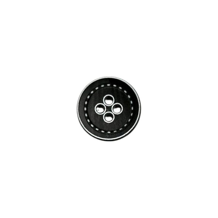 MHC WORLD Buttons Black Button 24"