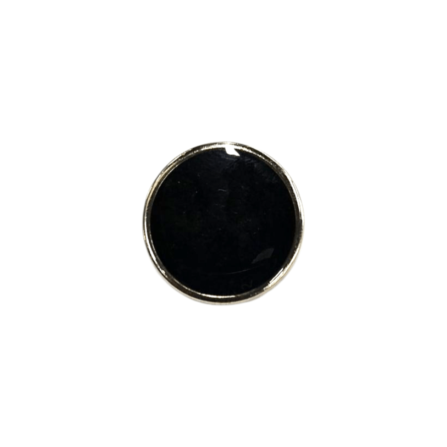MHC WORLD Buttons Fancy Button Black & Silver 40" 44185