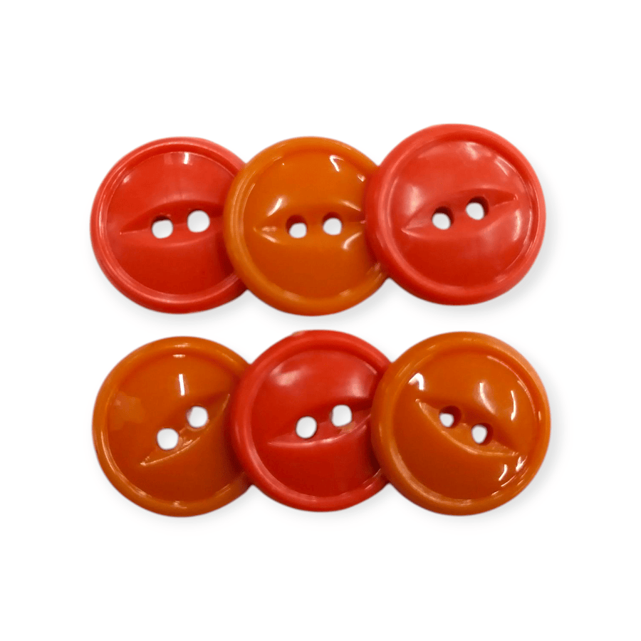 MHC WORLD Buttons Fish Eye Button Orange