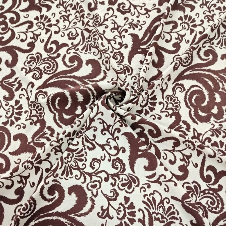 MHC WORLD Capri Linen Look Print Cappuccino Capri Linen Look Print 140cm