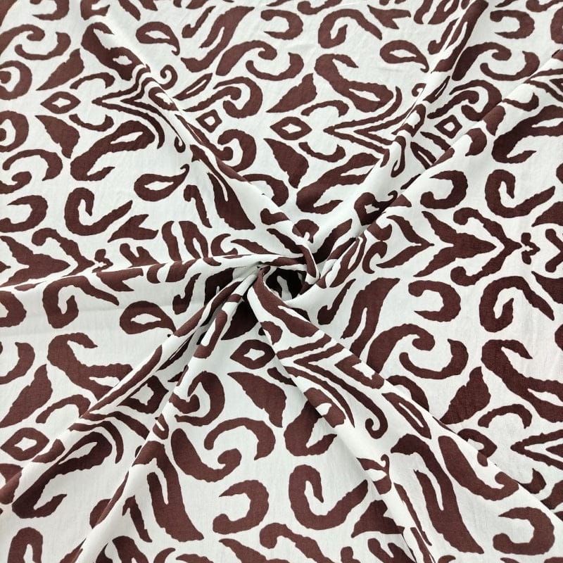 MHC WORLD Capri Linen Look Print Cappuccion Capri Linen Look Print 140cm