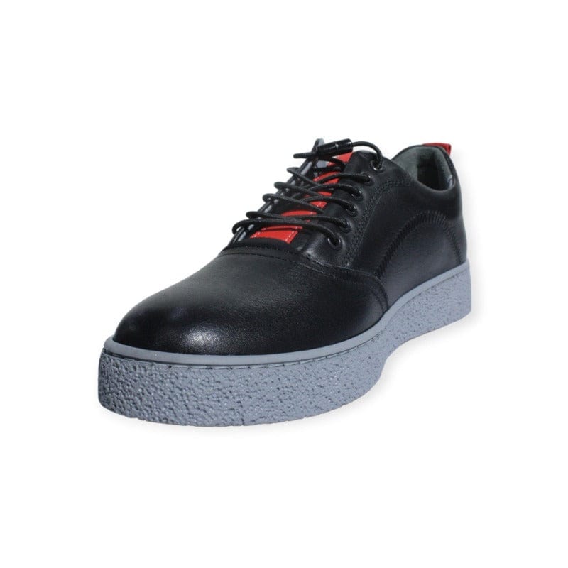 MHC World Casual Shoes Turkish Casual Leather Sneakers Black (7496682274905)