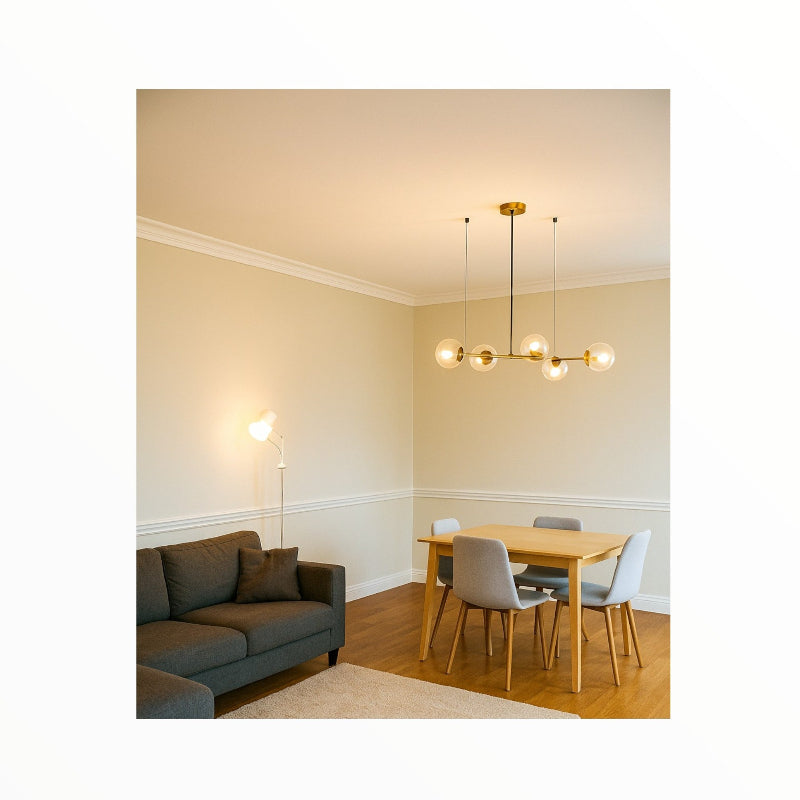 MHC World CHANDELIER Bright Star Chandelier CH508/6 GD/SM