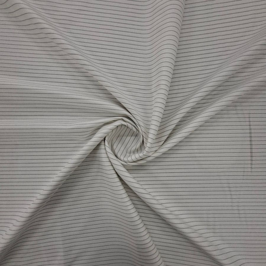 MHC WORLD Check Suiting 150cm Cream Stripe Suiting Fabric 150cm