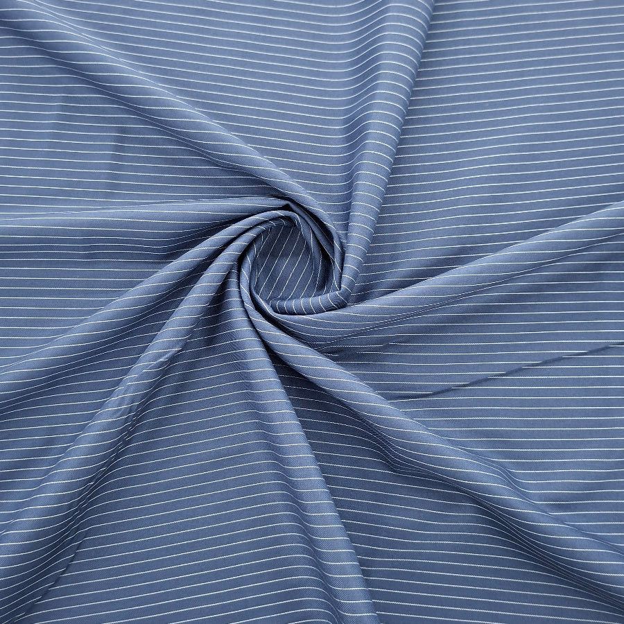 MHC WORLD Check Suiting 150cm Navy Stripe Suiting Fabric 150cm