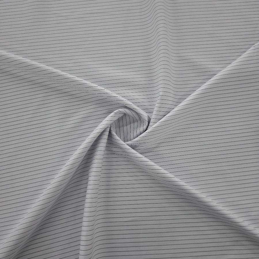 MHC WORLD Check Suiting 150cm White Stripe Suiting Fabric 150cm