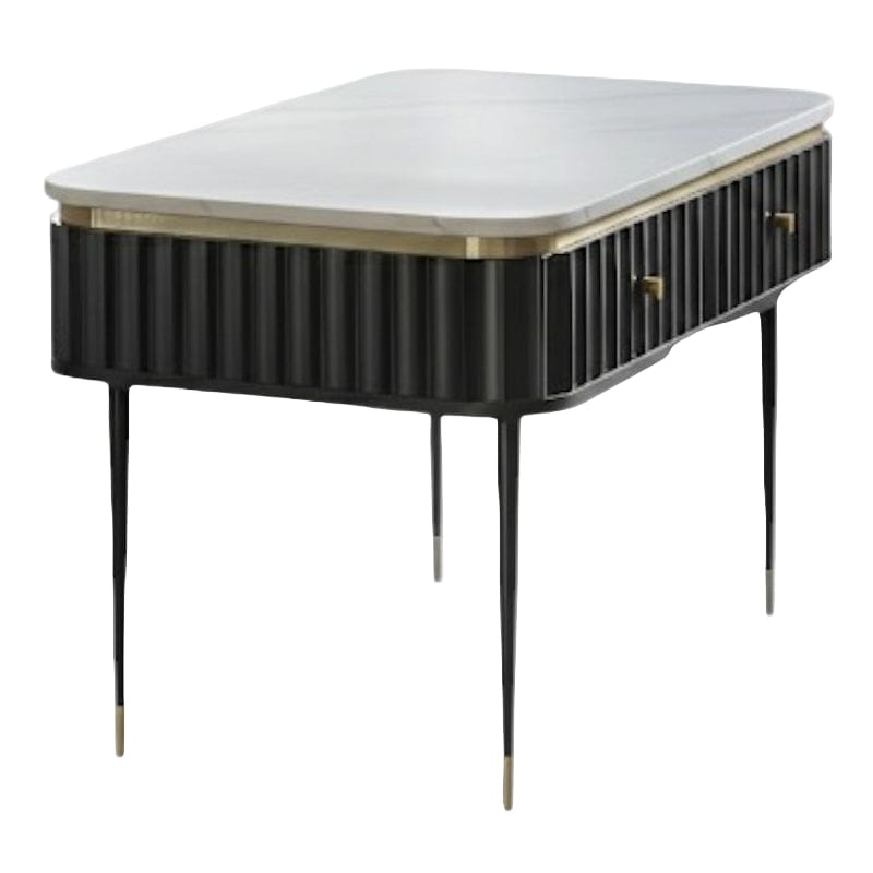 MHC World COFFEE TABLE Royal Coffee Table Black & White Marble on Top