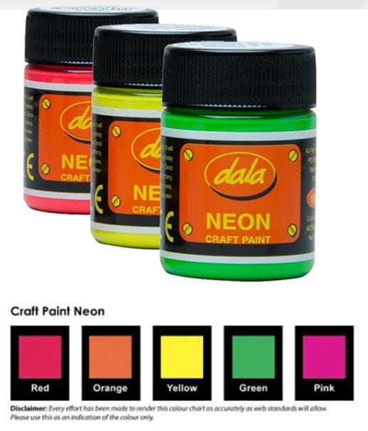 MHC World Craft Paint Dala Neon Craft Paint 50ml