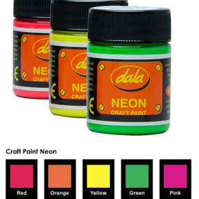 MHC World Craft Paint Dala Neon Craft Paint 50ml