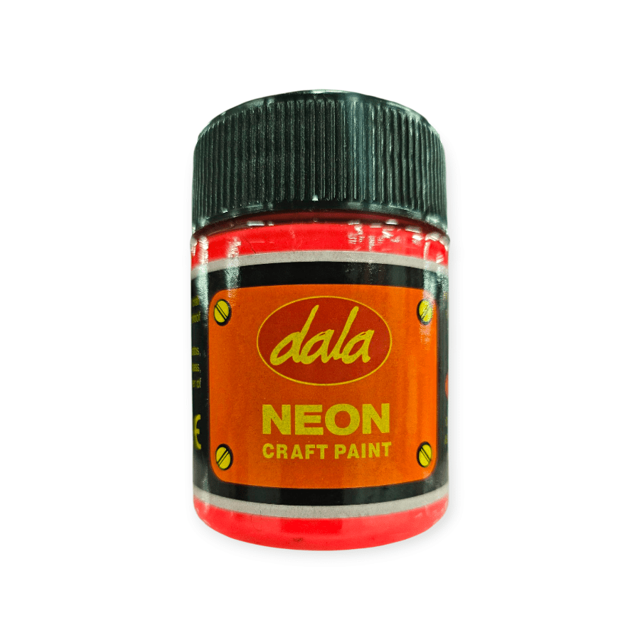 MHC World Craft Paint Red Dala Neon Craft Paint 50ml