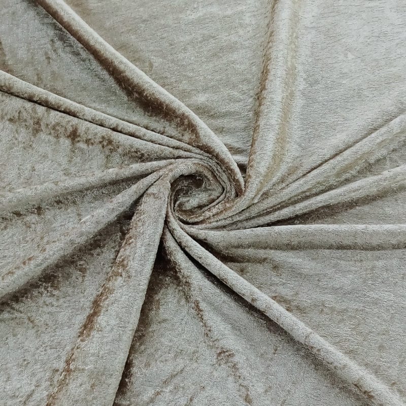 MHC WORLD Crushed Velour Beige Crushed Velour 150cm