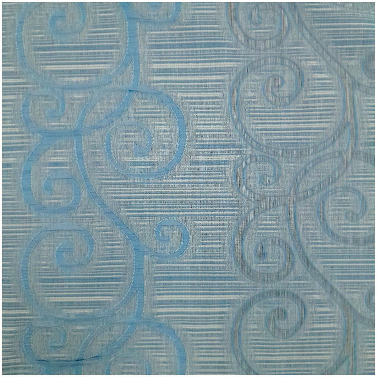 MHC WORLD Curtain Fabrics Blue Col 2 Curtaining Fabric COL. 101 0D-0484 280 cm