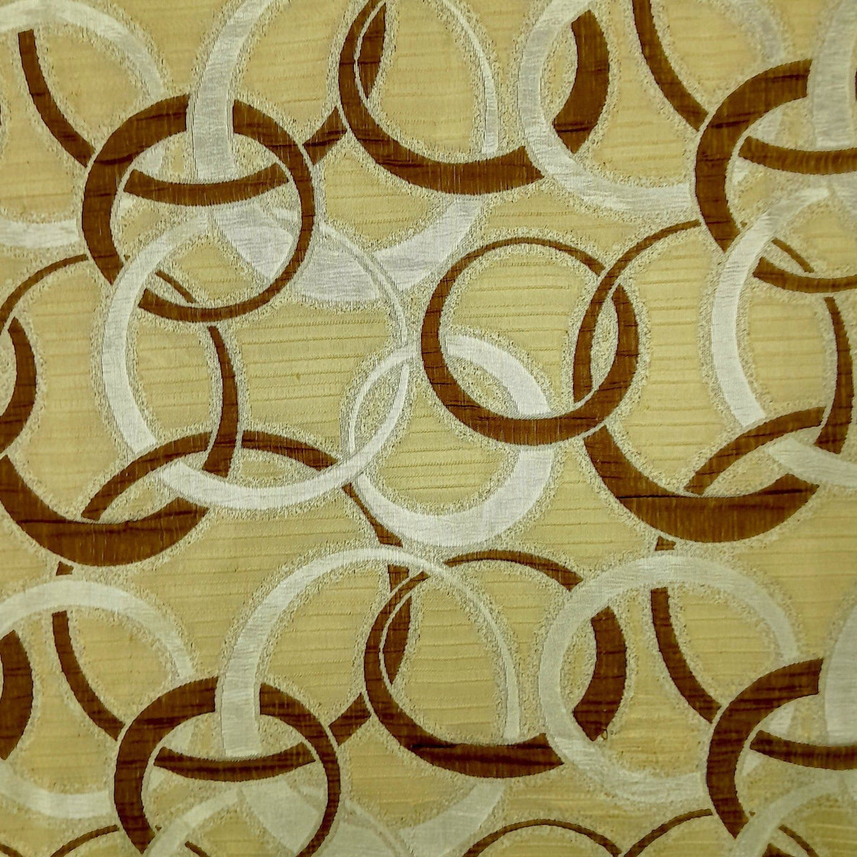 MHC WORLD Curtain Fabrics Brown Curtaining Fabric Col 304 280 cm