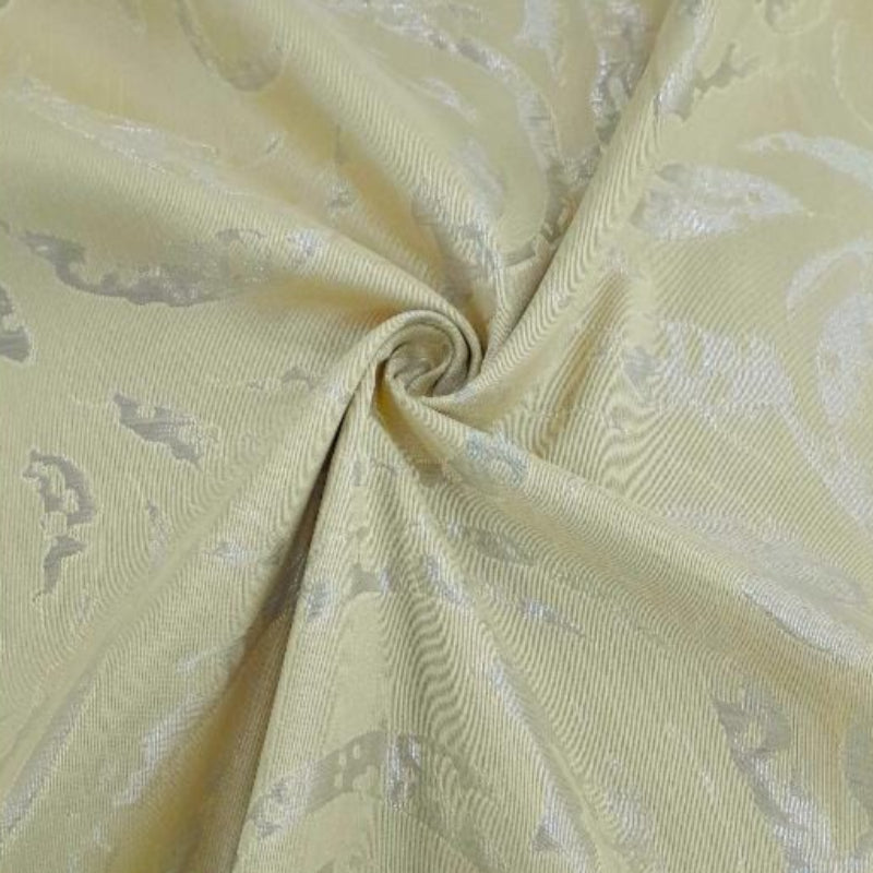 MHC WORLD Curtain Fabrics Cream / Silver 852 Curtaining TFT 0506-02 Collection 280 cm (7787208605785)
