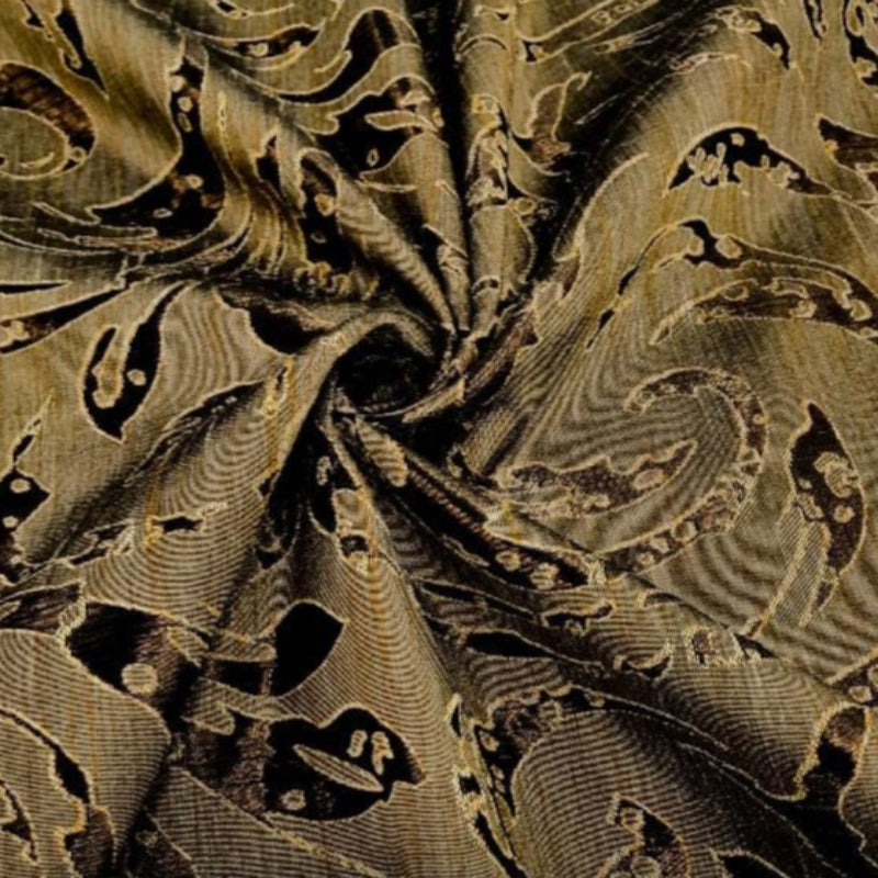 MHC WORLD Curtain Fabrics Light Grey / Gold 951 Curtaining TFT 0506-02 Collection 280 cm (7787208605785)