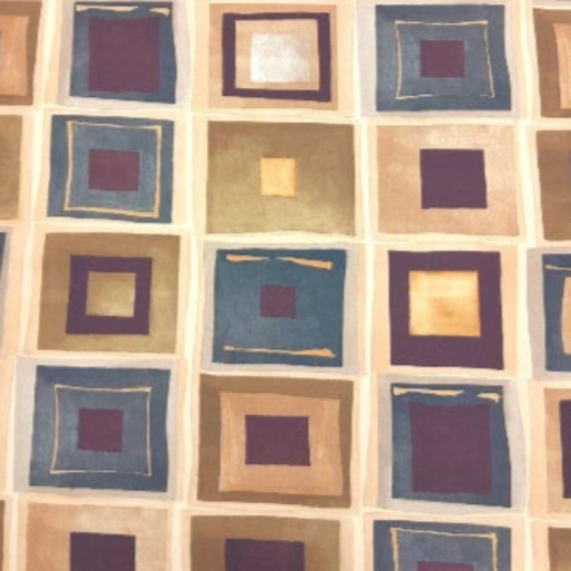 MHC WORLD Curtain Fabrics Maison Special Clearance Blocks Curtain 140 cm