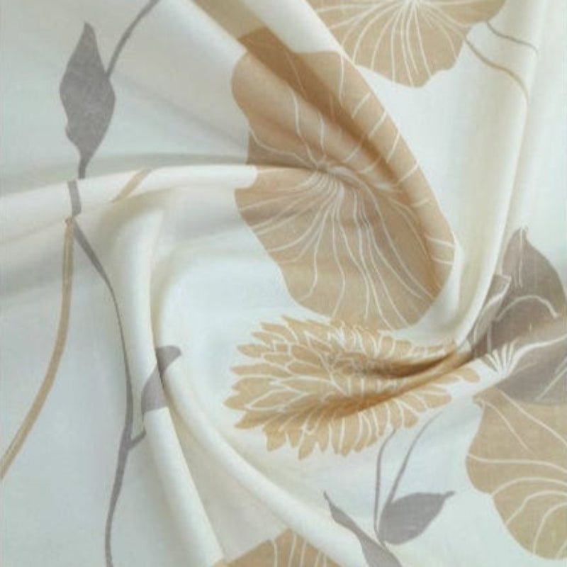 MHC WORLD Curtain Fabrics Maison Special Clearance Floral Cream Curtain 140 cm (7897063063641)