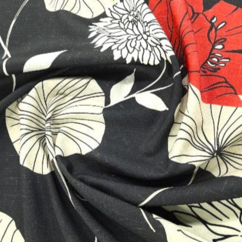 MHC WORLD Curtain Fabrics Maison Special Clearance Floral Paris Curtain 140 cm (7897065422937)