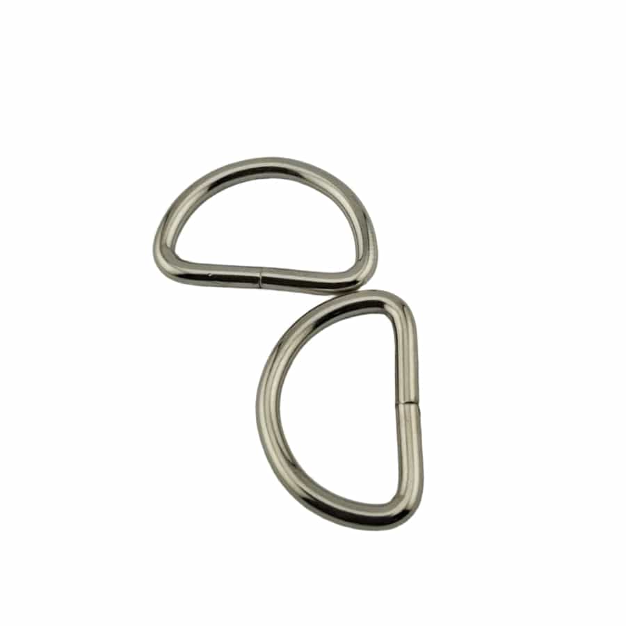 MHC WORLD D-Ring Nickle x2 25mm D-Ring Nickle x2