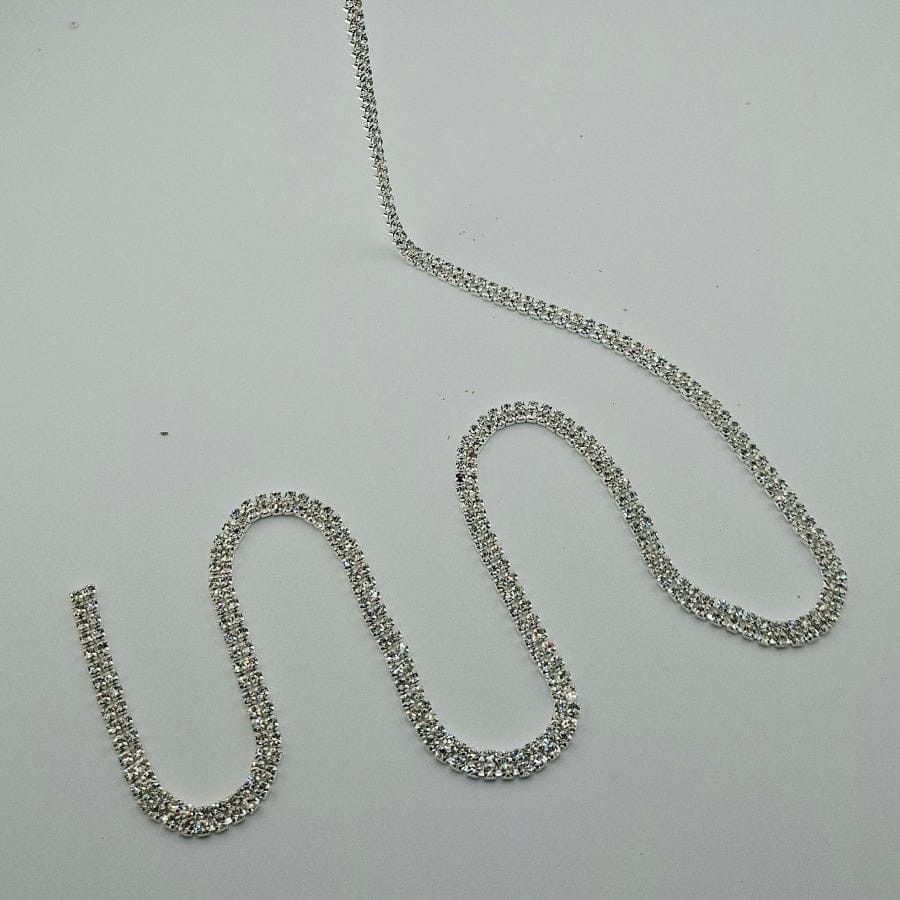 MHC WORLD Diamante Trim SS12D-2Line Clear Diamante Trim SS12D-2Line