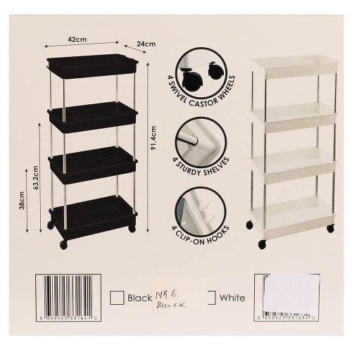MHC World DISH Multi Purpose Rectangular Rack Organizer 42X15cm Black (7300644634713)