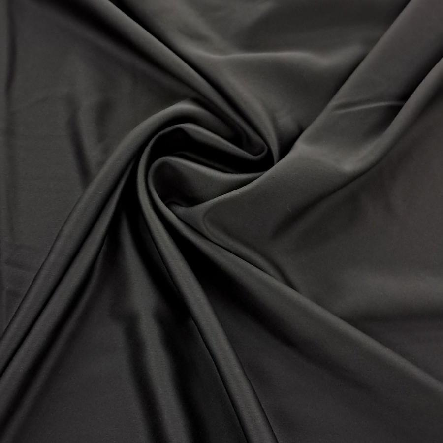 MHC World dress fabric Black Moroccan Satin Fabric 150cm (7216620666969)