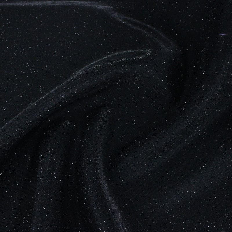 MHC World Dress Fabrics Black Sandwich Scuba Limelight Fabric 150 cm