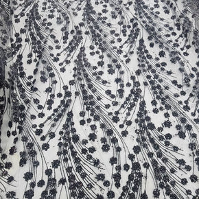 MHC World Dress Fabrics Cubic Sequin Fabric Black 130cm P3761/2 (7508869578841)