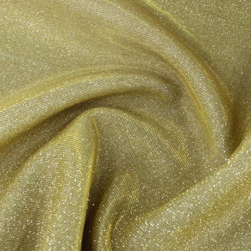 MHC World Dress Fabrics Gold Sandwich Scuba Limelight Fabric 150 cm