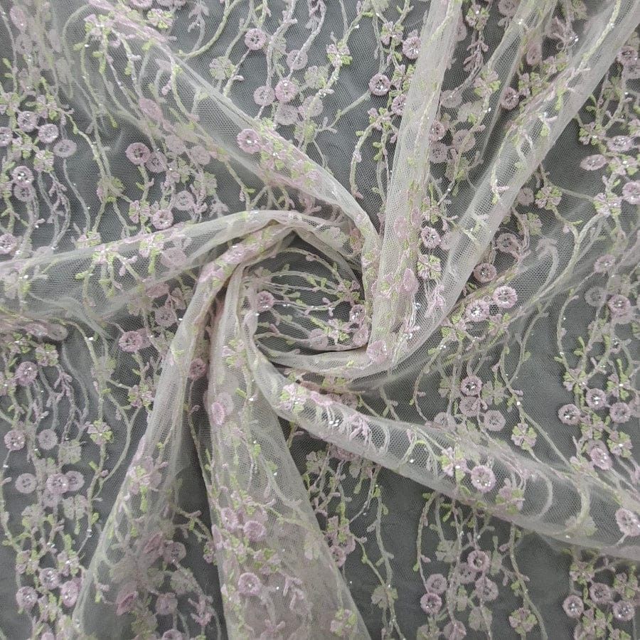 MHC WORLD EMB Laces Baby Pink Embroidery Laces