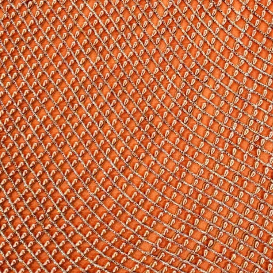 MHC WORLD Exclusive Hand Beaded Orange Exclusive Hand Beaded Lace 140cm