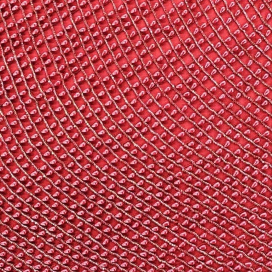 MHC WORLD Exclusive Hand Beaded Red Exclusive Hand Beaded Lace 140cm