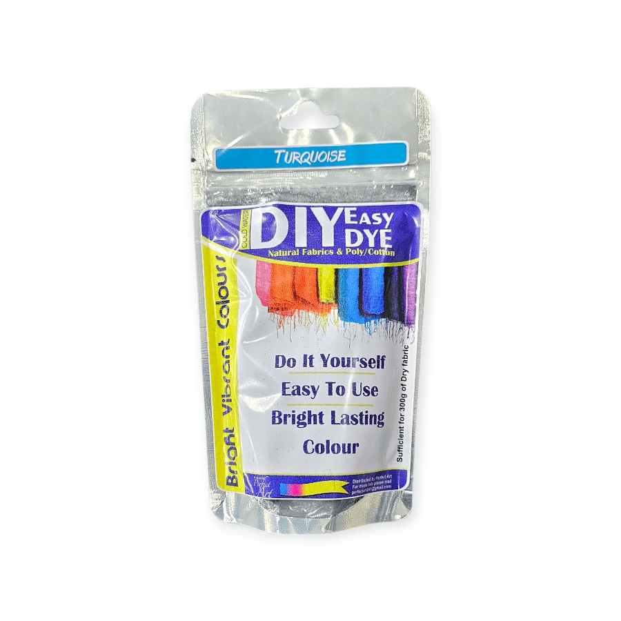 MHC WORLD Fabric Dye Turquiose DIY Easy Natural Fabric And Poly/Cotton Dye