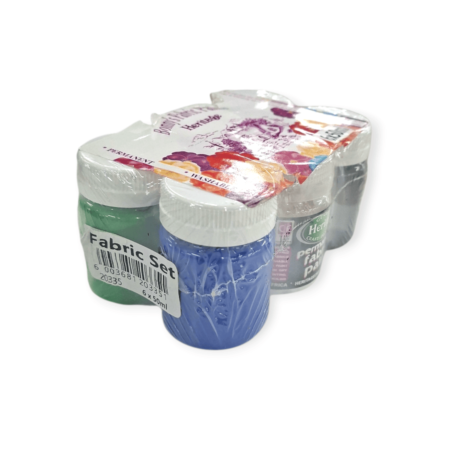 MHC WORLD Fabric Paint Fabric Set Heritage 6pc Fabric paint 50ml