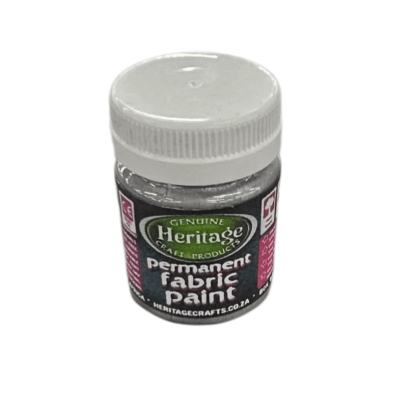 MHC WORLD Fabric Paint Silver Heritage Fabric Paint 50ml