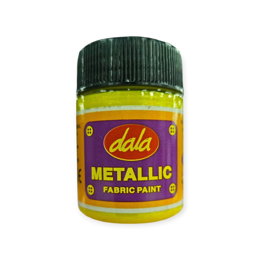 MHC WORLD Fabric Paint Yellow Dala Metallic Fabric Paint 50ml