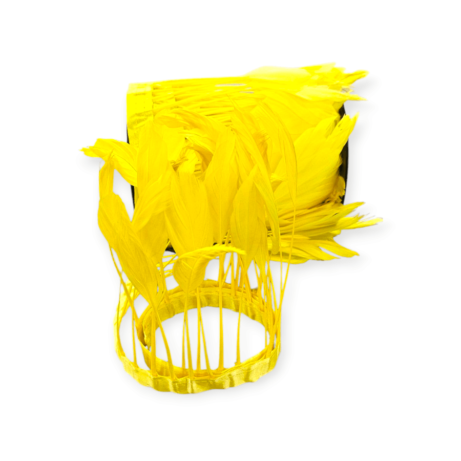 MHC WORLD Feather Trimming Light Yellow Feather Trimming WTFT
