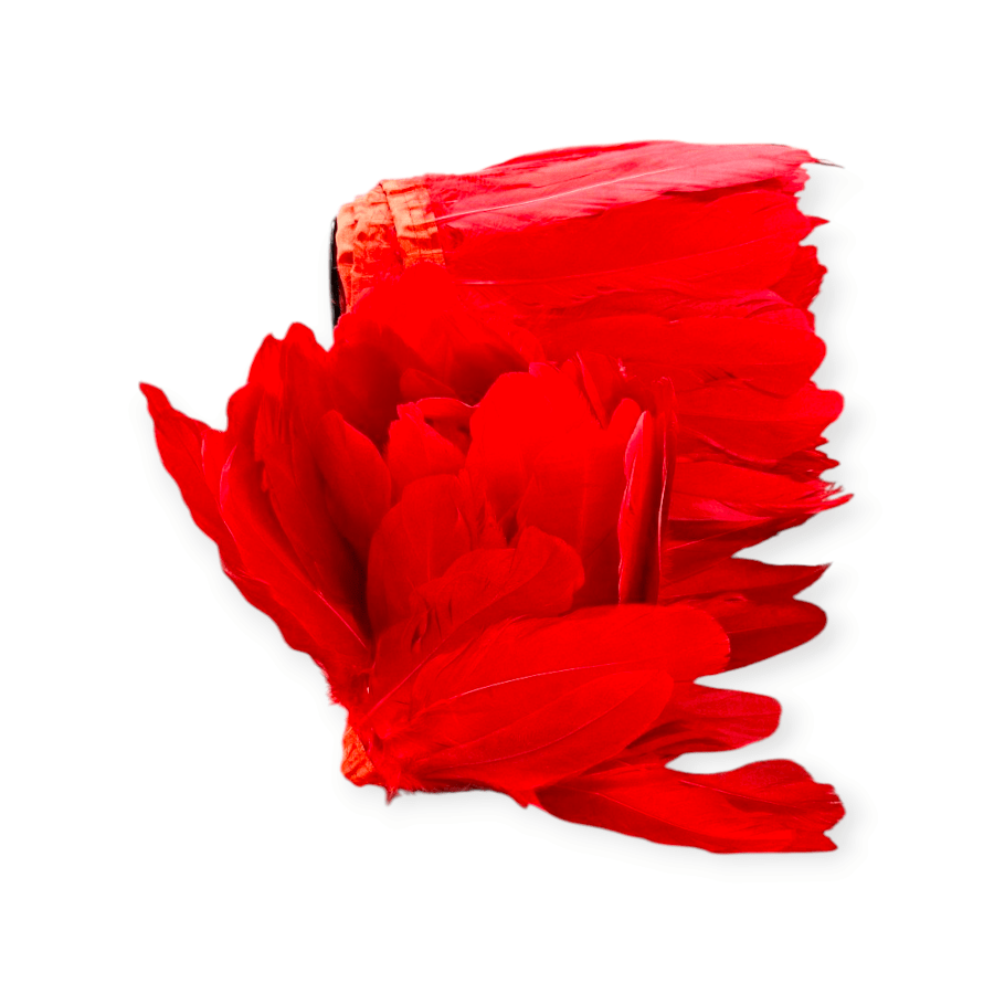 MHC WORLD Feather Trimming Red Big Feather Trimming