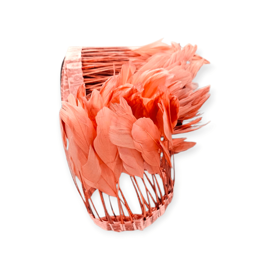 MHC WORLD Feather Trimming Rose Gold Feather Trimming WTFT