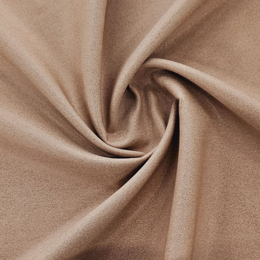 MHC World FIIL CHARMAINE Camel Charmaine Span Twill Foil Fabric 150cm