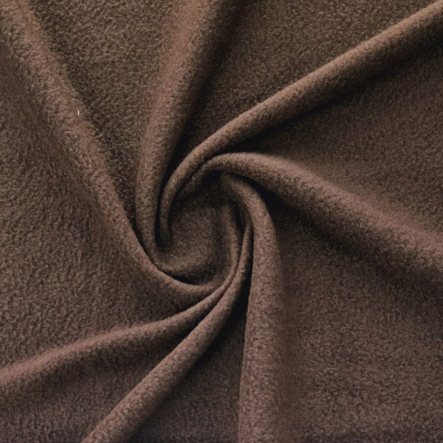 MHC WORLD Fleece Chocolate Plain Polar Fleece Fabric 150cm