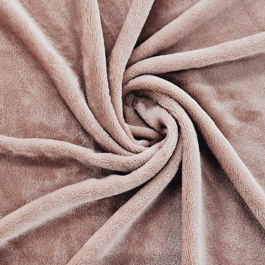 MHC WORLD Fleece Dusty Pink Mongolian Fleece Fabric 150cm