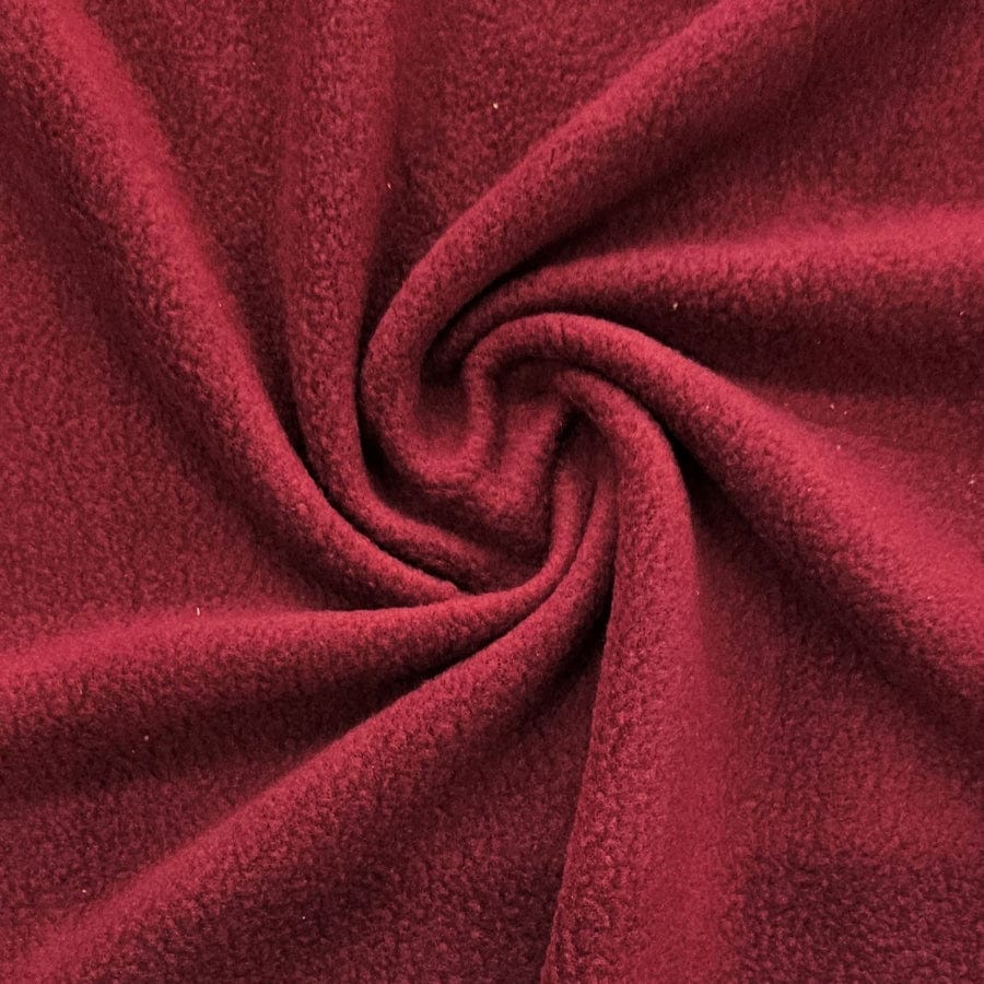 MHC WORLD Fleece Maroon Plain Polar Fleece Fabric 150cm