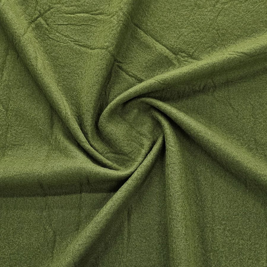 MHC WORLD Fleece Olive Plain Polar Fleece Fabric 150cm