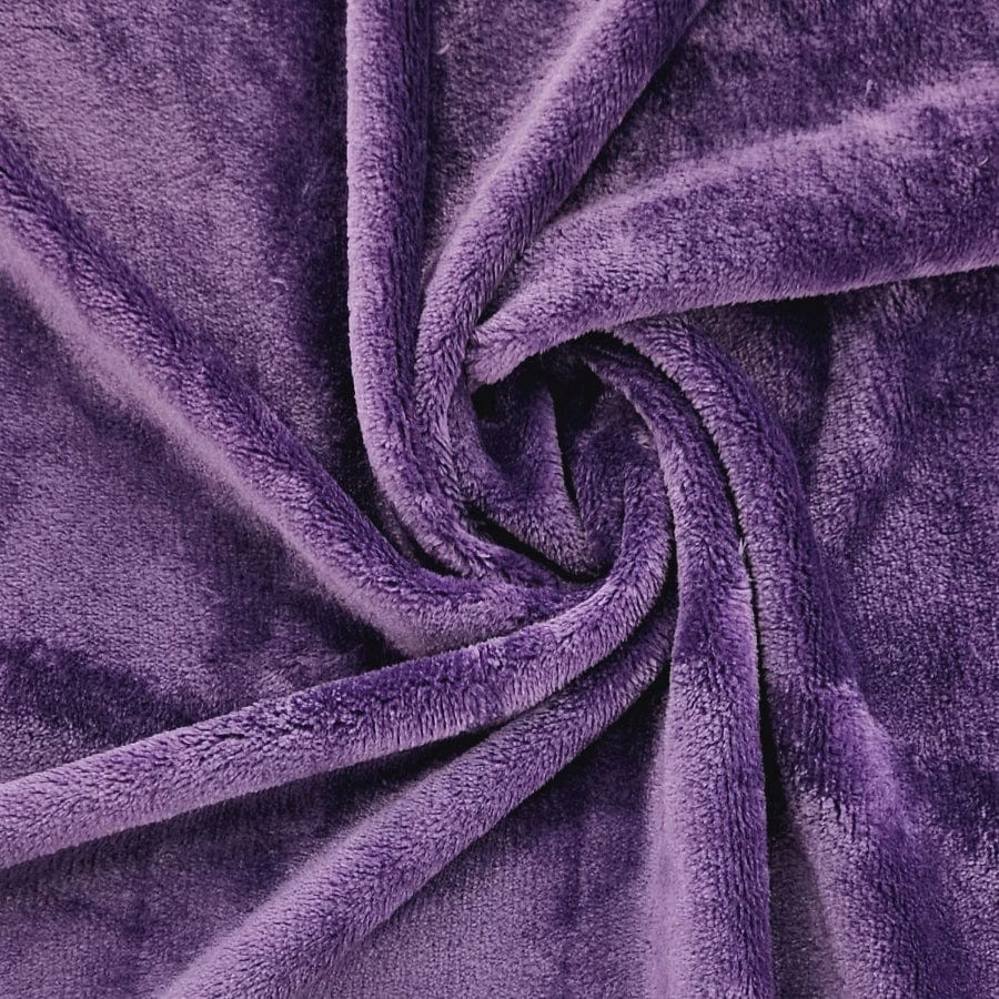 MHC WORLD Fleece Purple Mongolian Fleece Fabric 150cm